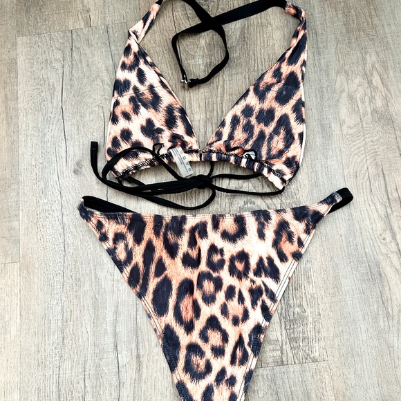 ZAFUL leopard crossover top Bikini set size 6 - Picture 8 of 8